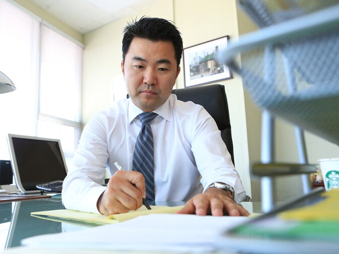 David Ryu is the first Asian American on the Los Angeles City Council since Mike Woo left in 1993.                