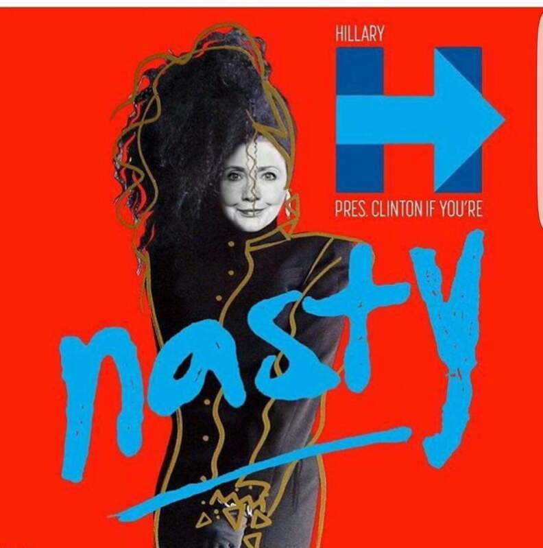 Meme created following Donald Trump's "Such a nasty woman" comment.