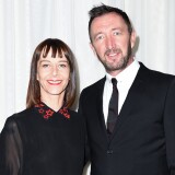 Actors Kate Dickie and Ralph Ineson arrive at the premiere of A24's 'The Witch' at ArcLight Cinemas on February 11, 2016 in Hollywood, California.