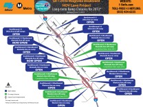 Stay up to date on the on and off-ramp closures along the I-5 carpool lane project.