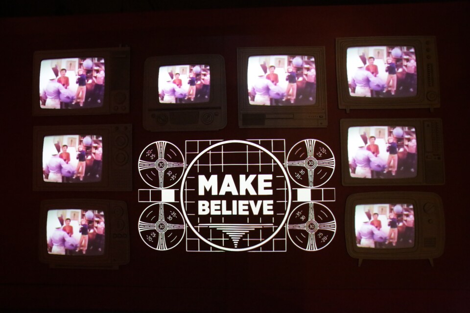 "Play" exhibit commercial wall