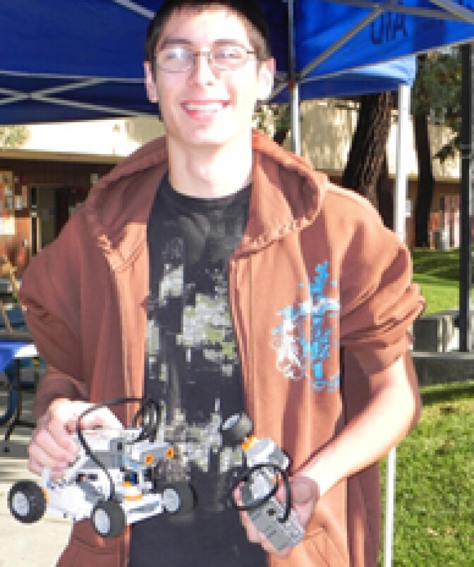 Members of Santiago Canyon College's team, which advanced to the finals in Microsoft's Imagine Cup, an international robotics competition.