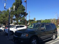 An SUV outfitted with pollution monitoring equipment is being tested in Los Angeles by the EPA.