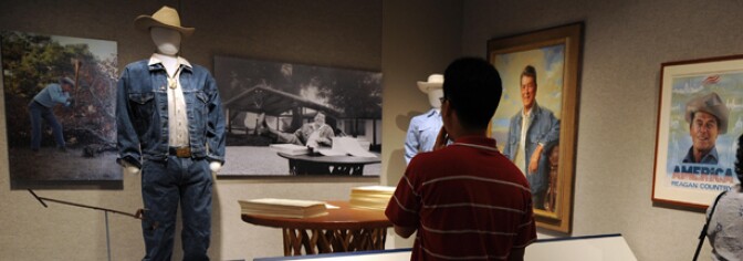 'Cowboys and Presidents' exhibition at the Autry National Center in Los Angeles, California, in June 2008.
