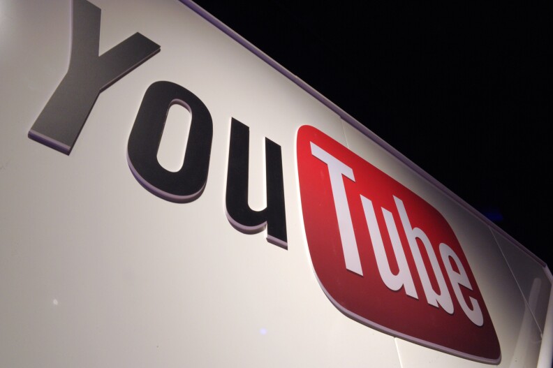 A picture shows a You Tube logo on December 4, 2012 during LeWeb Paris 2012 in Saint-Denis near Paris. Le Web is Europe's largest tech conference, bringing together the entrepreneurs, leaders and influencers who shape the future of the internet. AFP PHOTO ERIC PIERMONT        (Photo credit should read ERIC PIERMONT/AFP/Getty Images)
