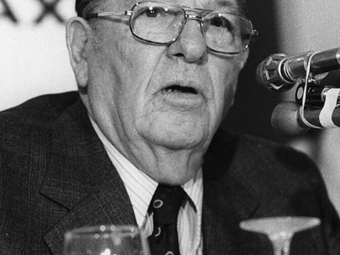 Howard Jarvis, the lead proponent of Proposition 13 in 1978.