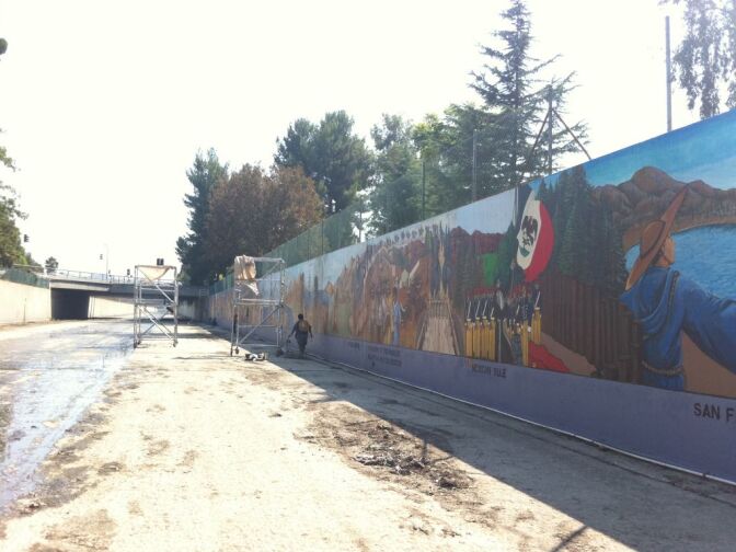 Part of "The Great Wall of Los Angeles" by Judith Baca