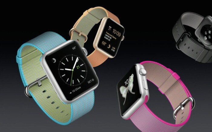 Apple announced a new line of colorful sport, leather and nylon bands for the Apple Watch.