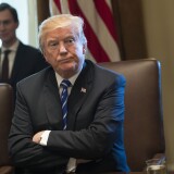 WASHINGTON, DC - NOVEMBER 20: (AFP OUT) U.S. President Donald Trump speaks to the media during a cabinet meeting at the White House on November 20, 2017 in Washington, D.C. President Trump officially designated North Korea as a state sponsor of terrorism. (Photo by Kevin Dietsch-Pool/Getty Images)
