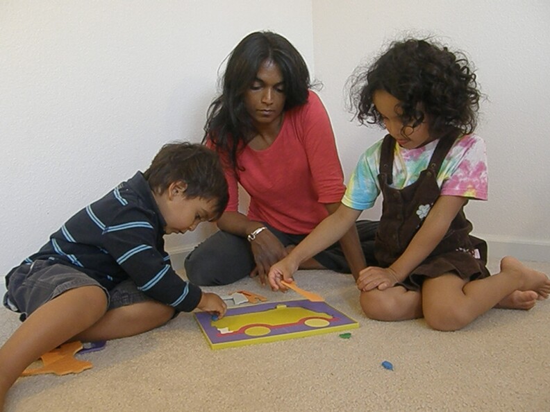 Independent filmmaker, Ramona Persaud, home-schools her 2 year old son, Rohan, and 5 year old daughter, Anjali. Her latest film, "Grey Matters" looks at brain based learning for children. Persaud is not an advocate of slathering her children with praise. 