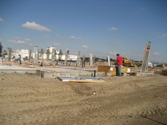 City and business leaders in Orange County want to save housing developments like this one in Anaheim, which is funded largely by a local redevelopment agency.  Governor Jerry Brown wants to eliminate those agencies to help close the budget gap.