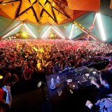 INDIO, CA - APRIL 23:  Rufus Du Sol performs at the Do LaB during day 3 of the 2017 Coachella Valley Music & Arts Festival (Weekend 2) at the Empire Polo Club on April 23, 2017 in Indio, California.  (Photo by Christopher Polk/Getty Images for Coachella)