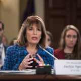 US Democratic Representative from California Jackie Speier speaks during a House Administration Committee hearing on "Preventing Sexual Harassment in the Congressional Workplace" on Capitol Hill in Washington, DC, on November 14, 2017. / AFP PHOTO / NICHOLAS KAMM        (Photo credit should read NICHOLAS KAMM/AFP/Getty Images)
