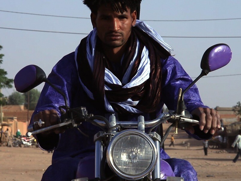 Mdou Moctar is a local star among the Tuareg, based in the city of Agadez. Happily, Prince's iconic purple motorcycle also survived the translation.