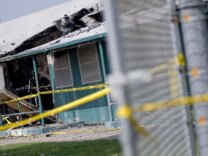 The aftermath of a prison riot inside the California Institution for Men prison is seen on August 19, 2009 in Chino, California.