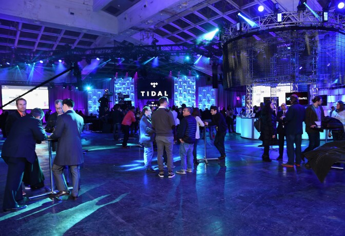NEW YORK, NY - MARCH 30:  A general view of atmosphere at the Tidal launch event #TIDALforALL at Skylight at Moynihan Station on March 30, 2015 in New York City.  (Photo by Jamie McCarthy/Getty Images for Roc Nation)