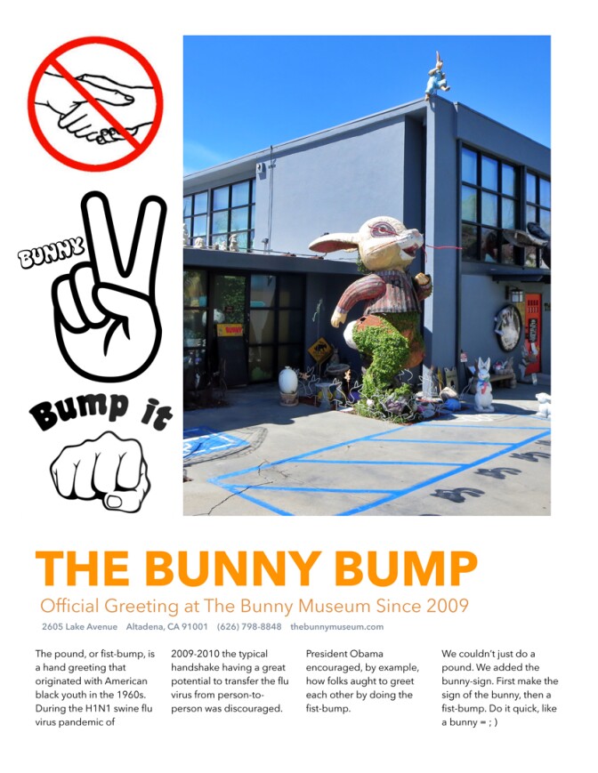 A photo featuring what The Bunny Bump is about.