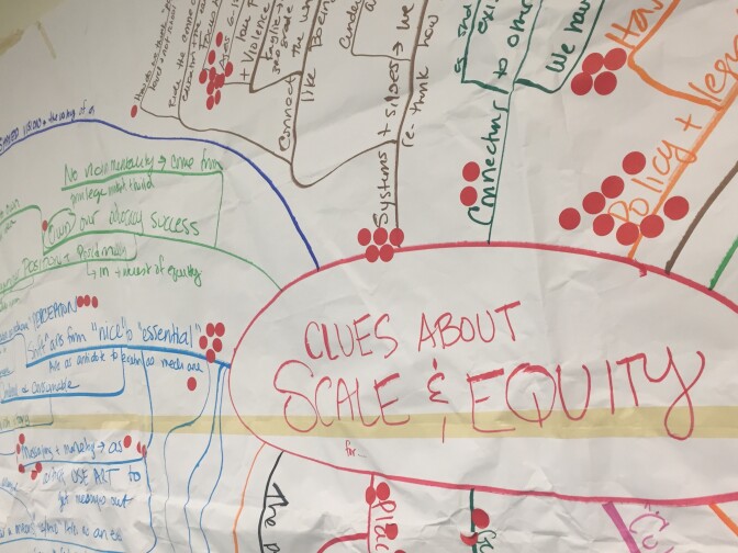Los Angeles County Commission director of arts education Denise Grande explained that rethinking how arts instruction is provided to students is important "so that arts education doesn't continue to just be for some kids, in some classrooms, in some schools, in some parts of the county."