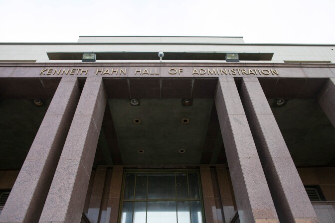 Kenneth Hahn Hall of Administration houses the County Equity Oversight Panel. Photographed on Wednesday, Nov. 29, 2017 in Los Angeles, Calif.