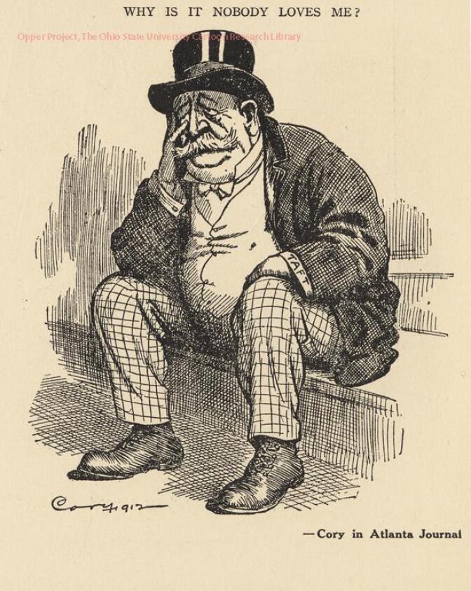 Political cartoon from the 1912 election.