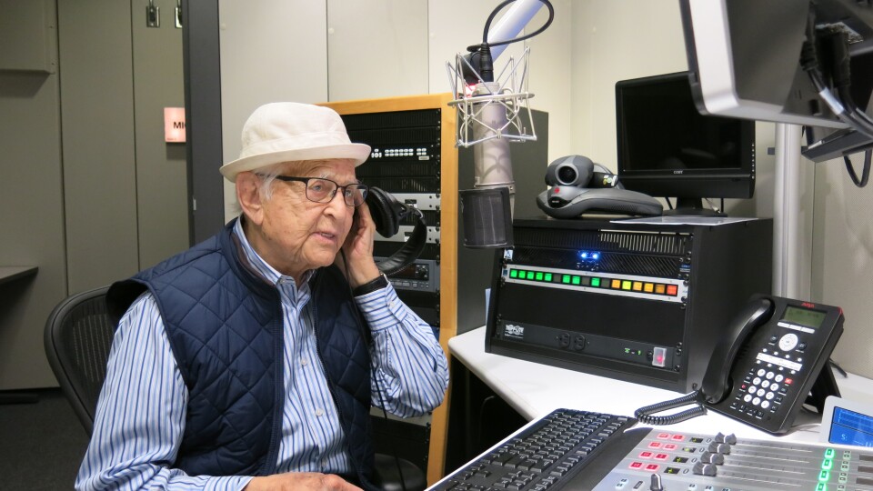 Norman Lear at the NPR studios in Culver City, CA.