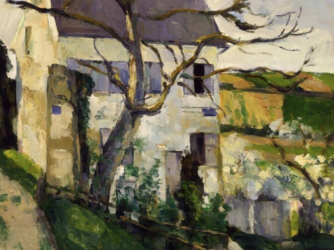 Paul Cézanne's oil painting from 1874, "La Maison et l'arbre," is part of the bequest to LACMA.