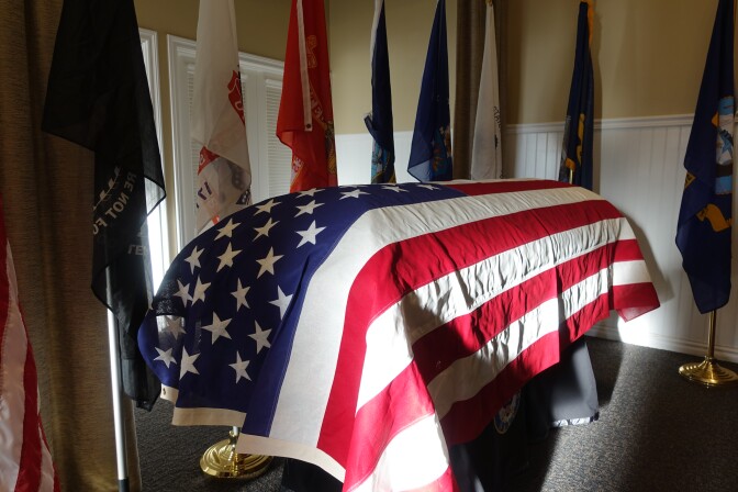 Friends held a memorial for Raul Guerra at Risher Mortuary in Montebello.