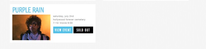 Part of this summer's Cinespia line up at the Hollywood forever cemetery.