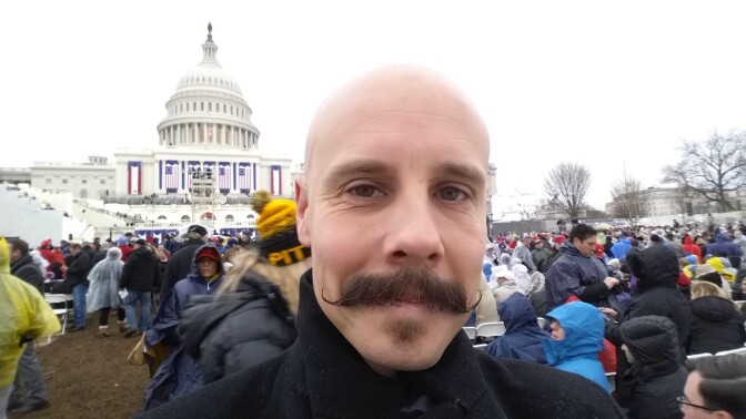 JANUARY 20, 2017 - Ben Clymer Jr., chief financial officer of the Body Shop & Collision Centers of Southern California, in D.C. for the inauguration. 