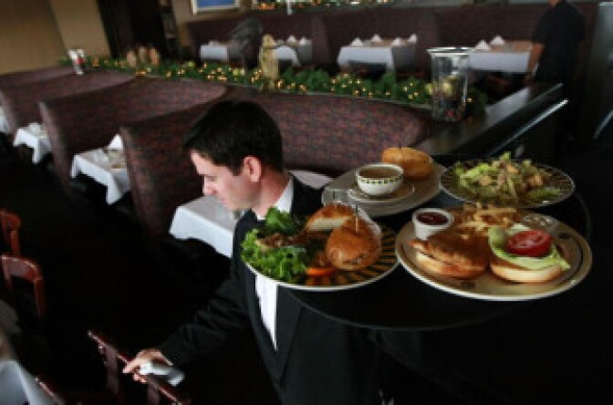 Waiters and bartenders will be in high demand over the next five years, but the positions often pay below $30,000 a year.