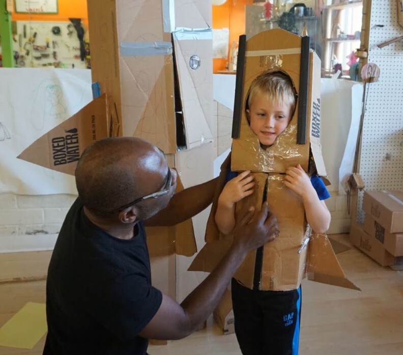 rediscover - cardboard city - rocket costume photo.jpeg