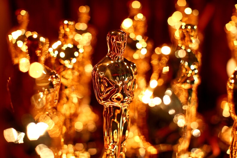 HOLLYWOOD, CA - FEBRUARY 22:  A general view of Oscar Statuettes backstage during the 87th Annual Academy Awards at Dolby Theatre on February 22, 2015 in Hollywood, California.  (Photo by Christopher Polk/Getty Images)