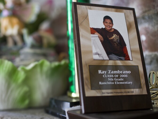 Raymond Zambrano got kicked out of three different elementary schools before graduating from Ranchito Elementary in 2008.