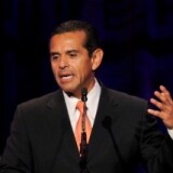 Mayor of Los Angeles Antonio Villaraigosa speaks onstage at the Public Counsel's William O. Douglas Award Dinner on March 18, 2011 in Beverly Hills, California.