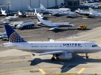 Planes at John Wayne Airport in Santa Ana