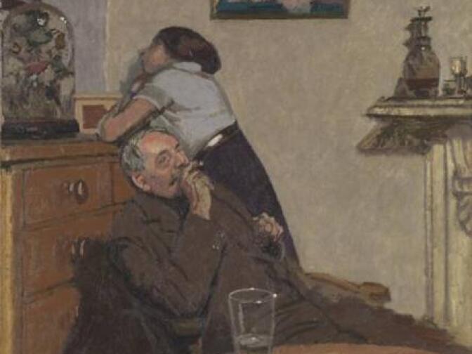 Study for “L’Ennui,” by Walter Sickert, 1916, Oil on canvas.