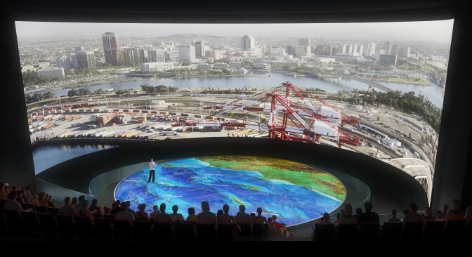 A picture of the proposed Honda Pacific Visions Theater.