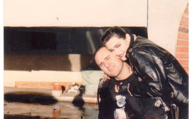 Bobbi Brat with her longtime boyfriend, Drac Conley
