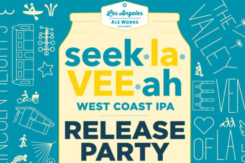 A flyer promoting the CicLAvia release party.