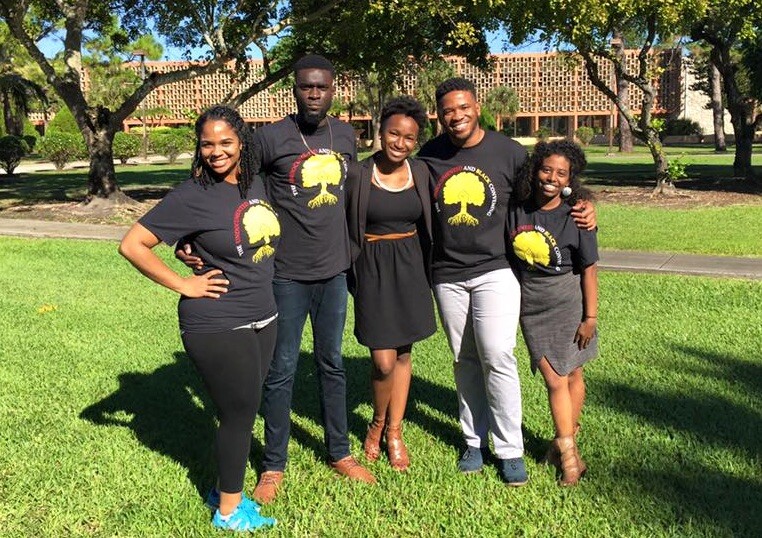 Organizers of the 2016 Undocumented and Black Convening in January 2016. From left to right: Gabby Jackson, Yannick Diouf, Jamie Richards, Jonathan Jayes-Green and Deborah Alemu.