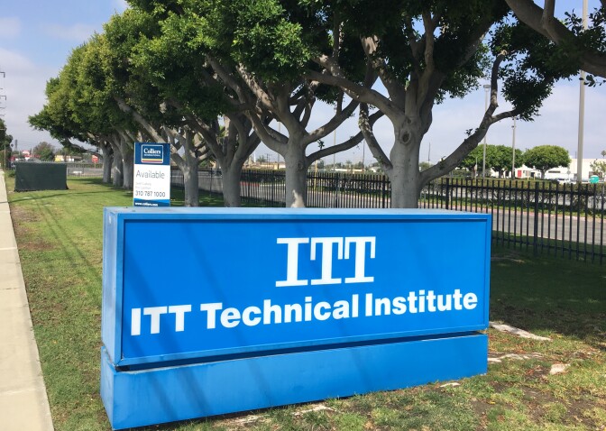 Closed ITT Tech campus in Torrance, California.