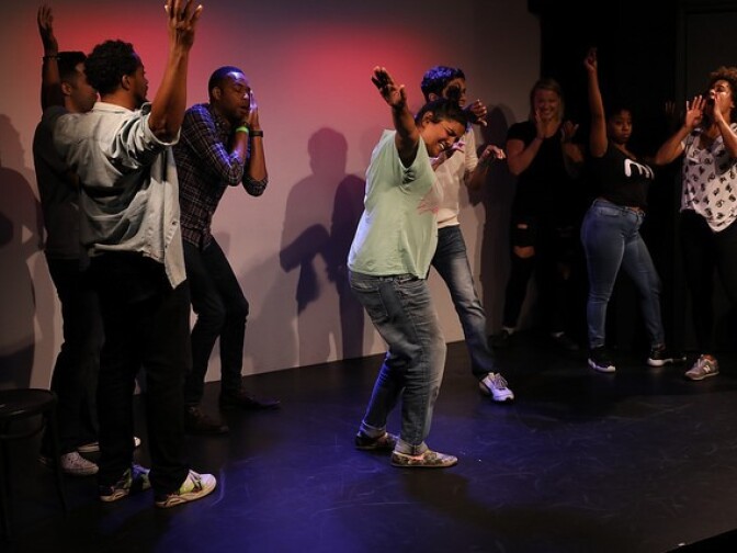 Performers at The Groundlings Diversity Festival.