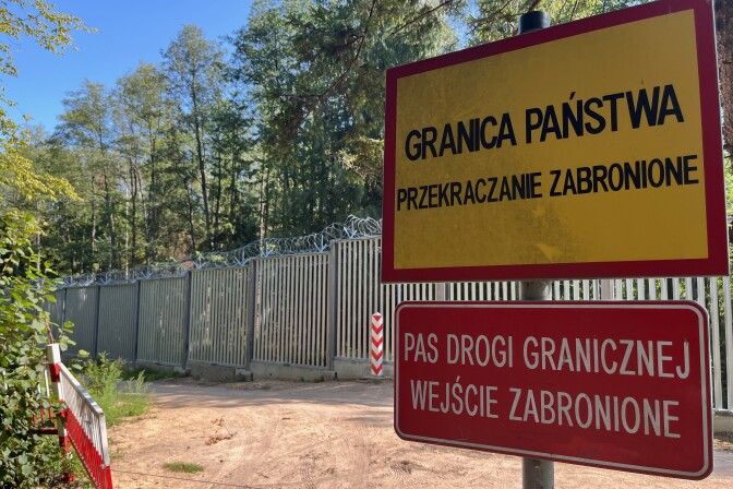 In the middle of Poland's Bialowieza Forest, one of Europe's oldest remaining forests, stands Europe's newest border wall: a 15-foot-high metal fence topped with razor wire and security cameras. Poland finished building this fence a year ago to try to stem an influx of migrants assisted to the border by Belarusian soldiers, whose government is trying to destabilize Europe.