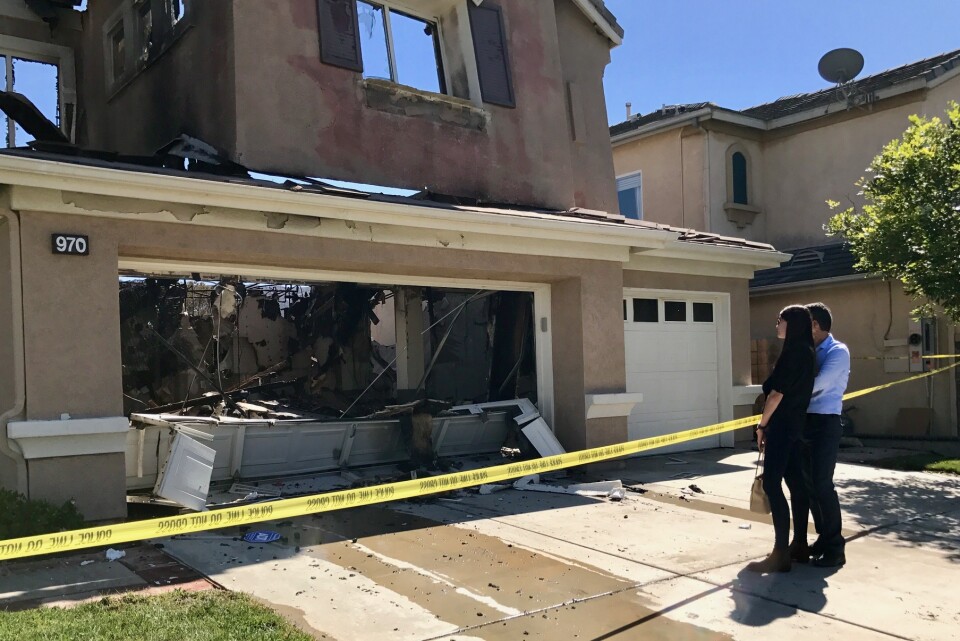 Ashley and Farzin Farajzadeh were among at least a half dozen families who lost their homes to the fire that broke out in the Anaheim Hills on Oct. 9, 2017. The newlyweds left their home, with nothing but their work bags and the clothes on their backs, before the fire broke out. 