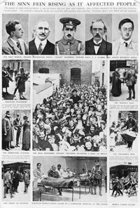 The 12 rebels executed at Kilmainham after the 1916 Easter Rising — here called the "Sinn Fein Rising" became martyrs after their deaths. Four more rebels were executed at Kilmainham before it was closed in 1924, and then for decades, abandoned.