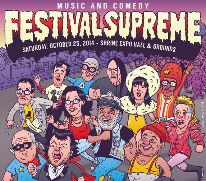 Part of the Festival Supreme 2014 poster. 