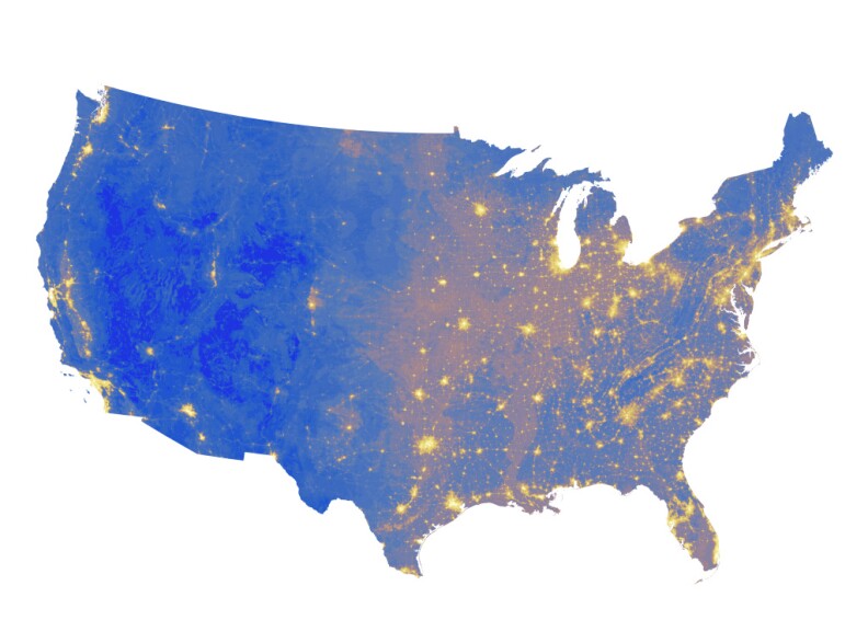 A map of America's quietest places