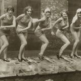 Female dancers performing the Charleston, 1926.