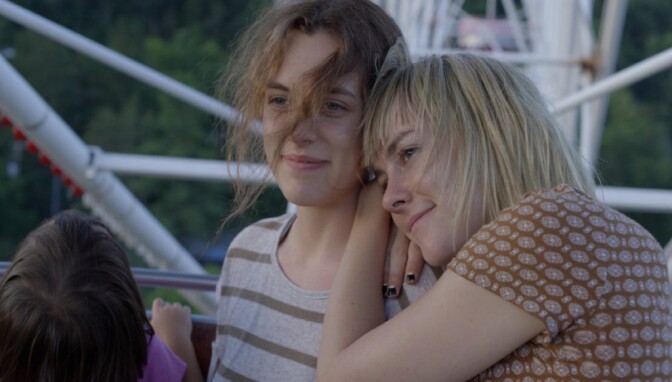 Riley Keough (left) and Jena Malone star in So Yong Kim's fourth and latest film, "Lovesong."