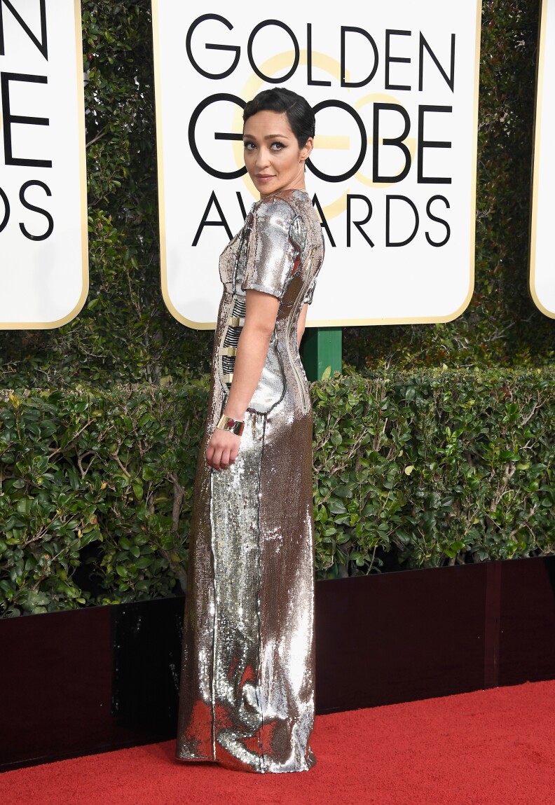 BEVERLY HILLS, CA - JANUARY 08:  Actress Ruth Negga attends the 74th Annual Golden Globe Awards at The Beverly Hilton Hotel on January 8, 2017 in Beverly Hills, California.  (Photo by Frazer Harrison/Getty Images)